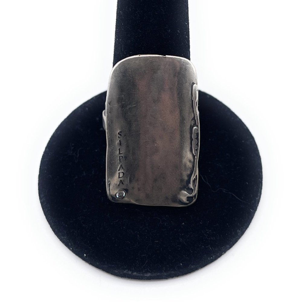 R1999 Retired Silpada Sterling Silver Hammered Ring